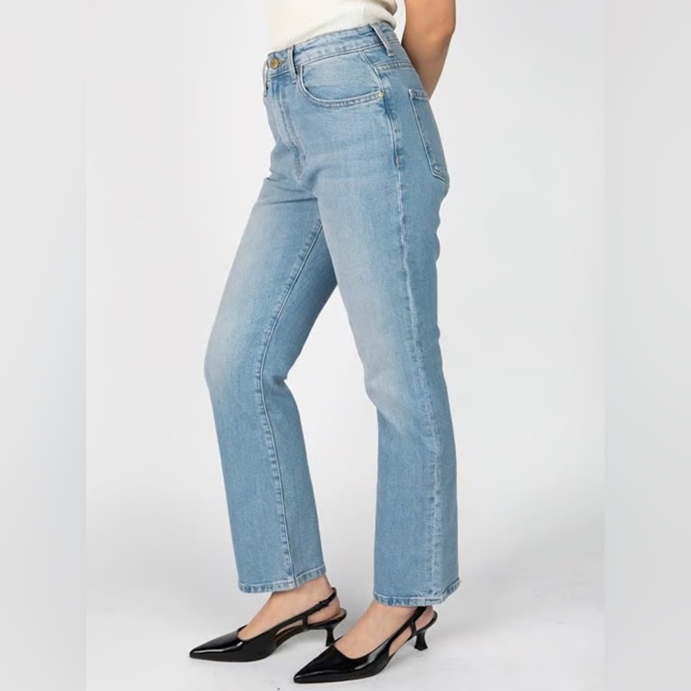 Nelle Atelier Petite Kate High-Rise Stovepipe Jean in Sky